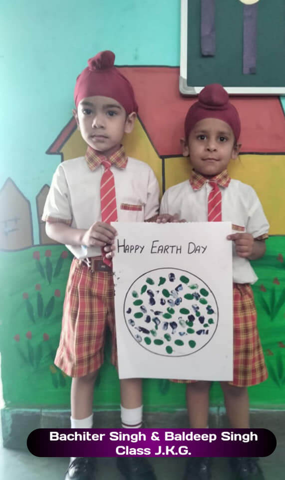 Earth Day Celebrations at Waheguru Public School